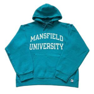 Mansfield University Pennsylvania Russell Athletic Teal Hoodie Sweatshirt
